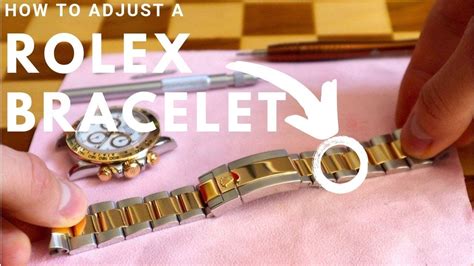 how to shorten a watch band of rolex|how to adjust rolex watch.